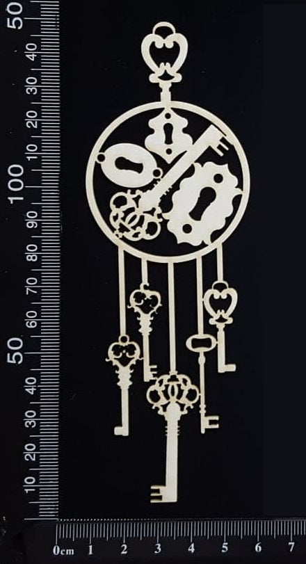 Dreamcatcher - Lock and Key - White Chipboard