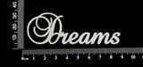 Elegant Word - Dreams - White Chipboard