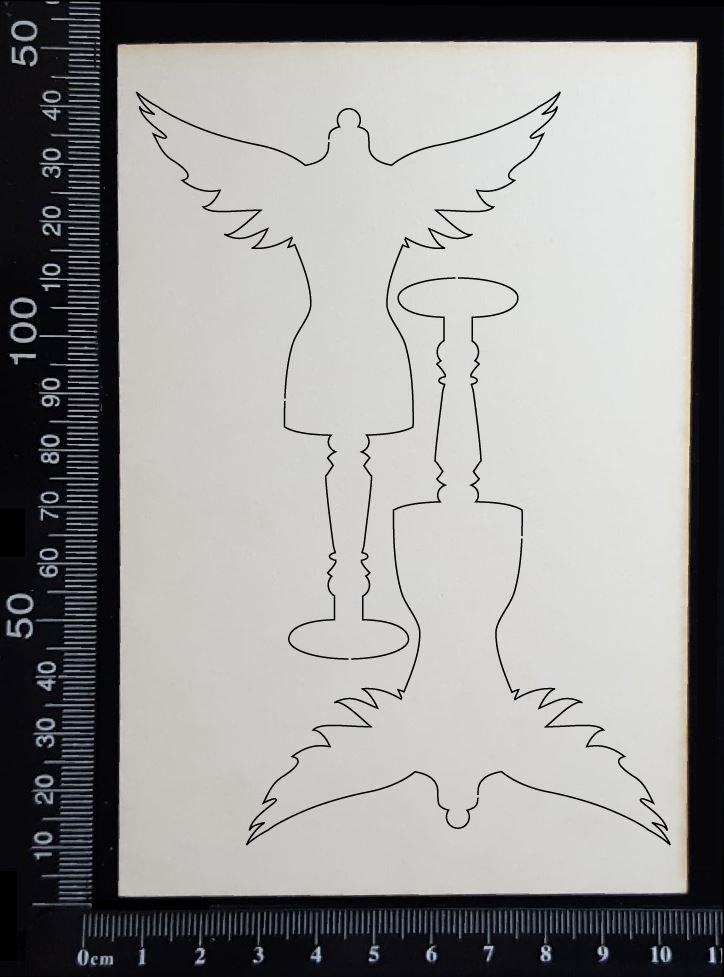 Dressforms Set - CB - White Chipboard