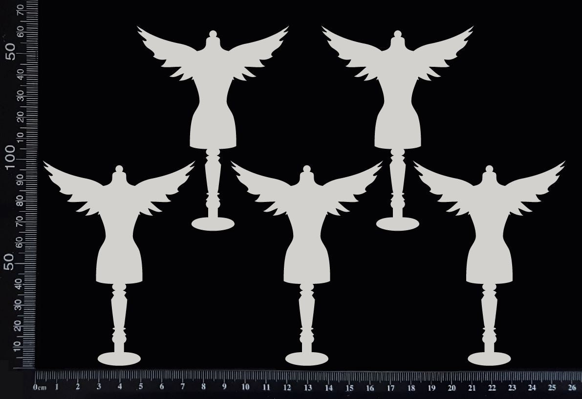 Dressforms Set - CC - White Chipboard