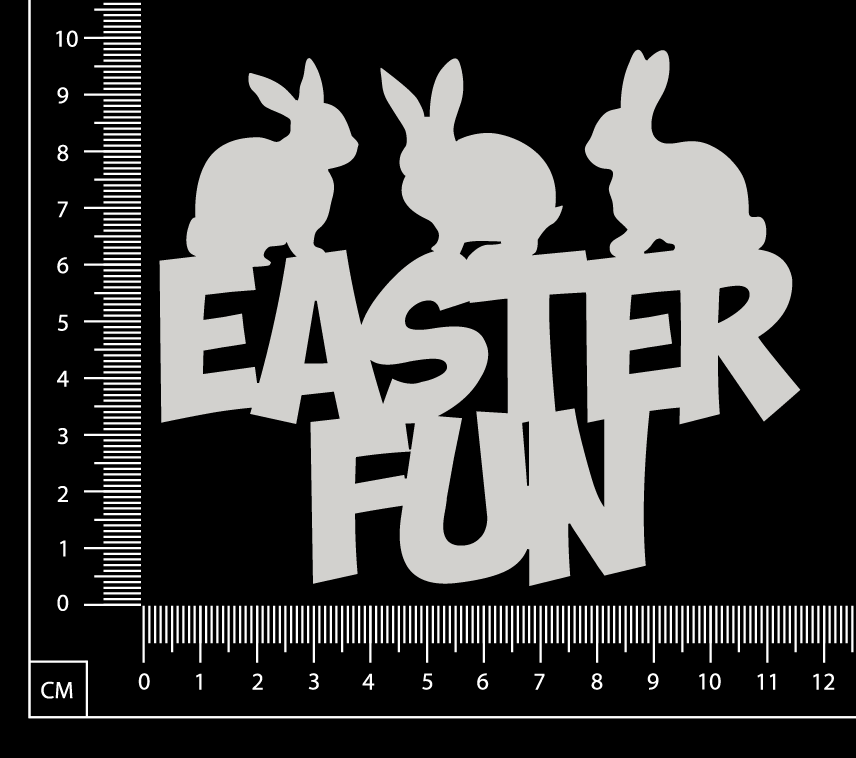 Easter Fun - A - White Chipboard