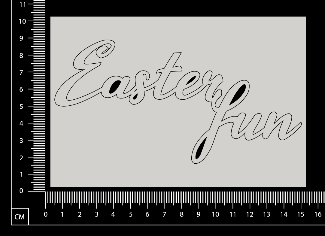 Easter Fun - B - White Chipboard