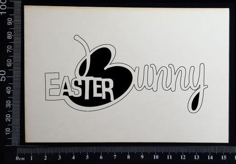 Easter Bunny - A - White Chipboard