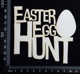 Easter Egg Hunt - Large - White Chipboard