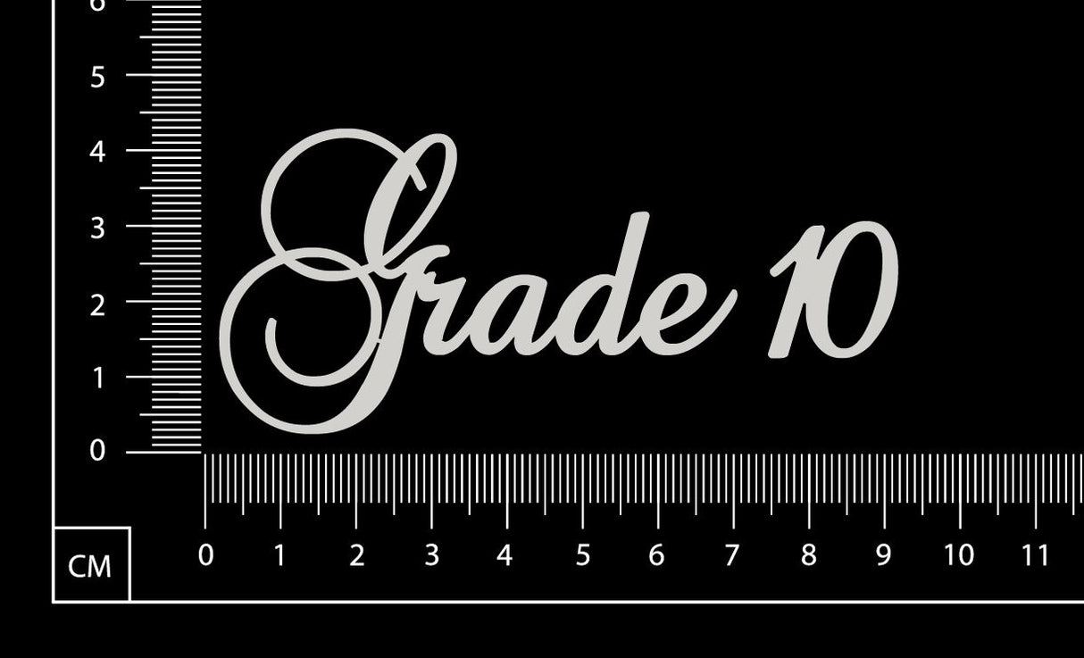 Elegant Word - Grade 10 - White Chipboard