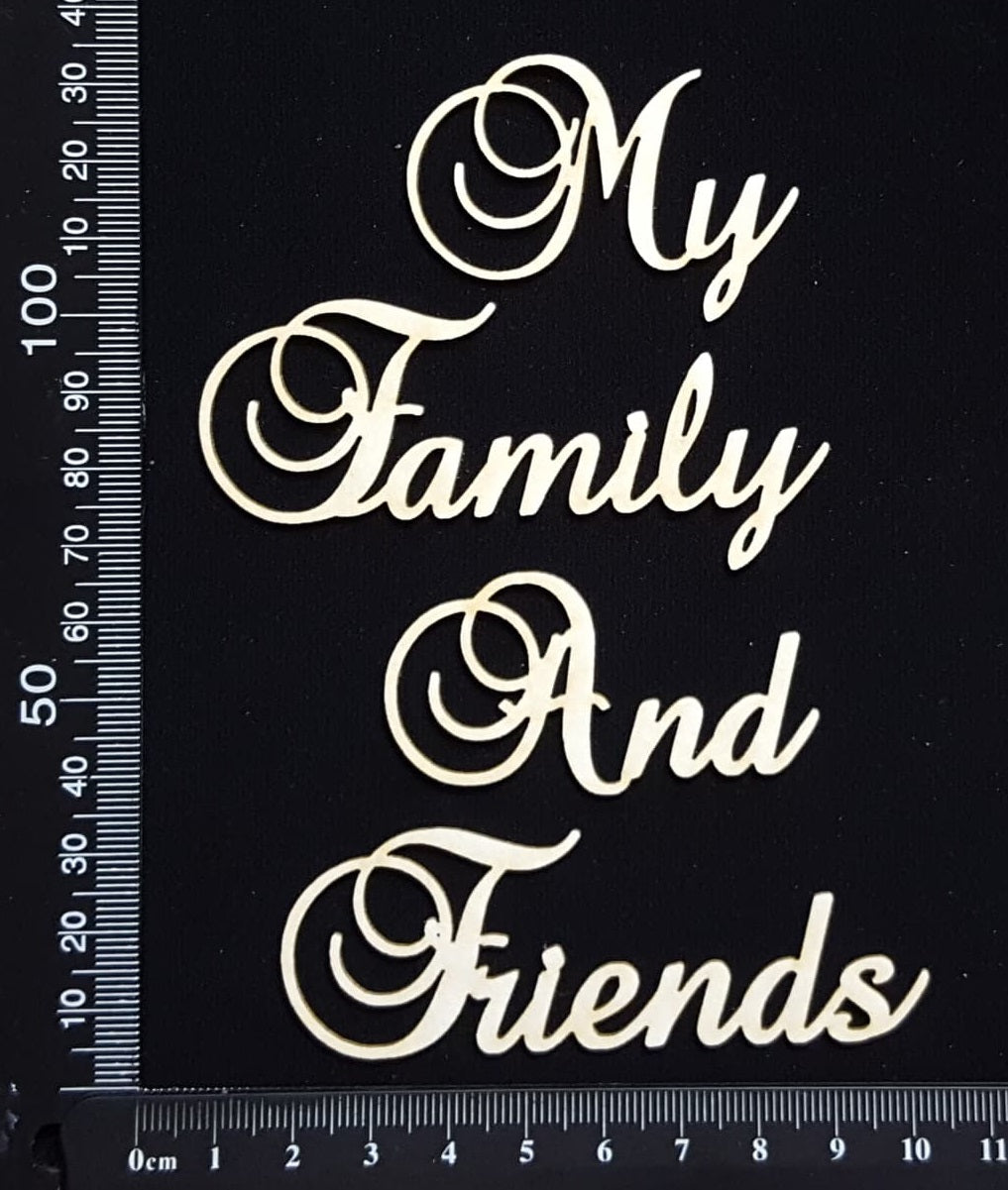 Elegant Word Set - Mixed Set B - White Chipboard