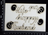 Elegant Word Set - Mixed Set E - White Chipboard