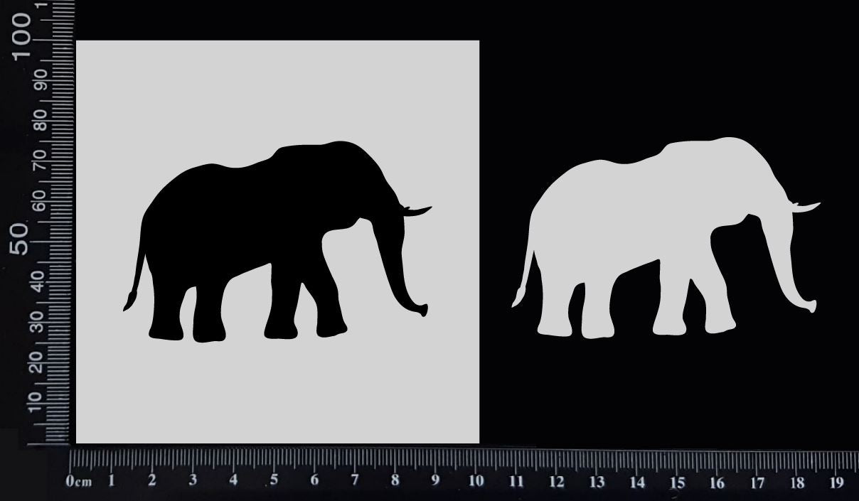 Elephant - Stencil - 100mm x 100mm