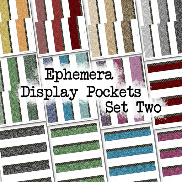 Ephemera Display Pockets - Set Two - DI-10204 - Digital Download