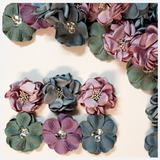 Assorted Fabric Flowers - WB