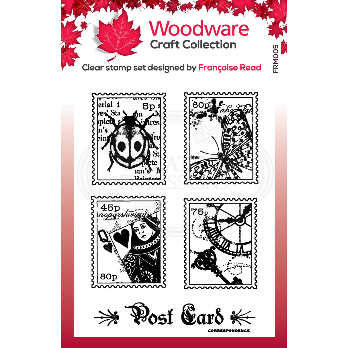 Woodware Clear Singles Mini Postage Stamp