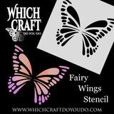 Fairy Wings - A - Stencil - 150mm x 150mm