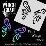 Fairy Wings - C - Stencil - 150mm x 150mm