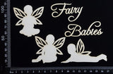 Fairy Babies Set - White Chipboard