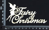 Fairy Christmas - A - White Chipboard