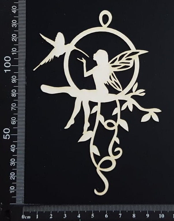 Fairy Dreamcatcher - A - White Chipboard