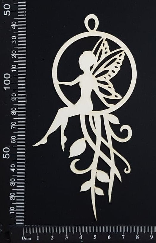 Fairy Dreamcatcher - C - White Chipboard