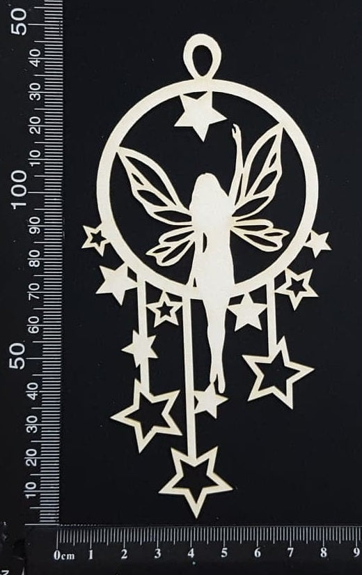 Fairy Dreamcatcher - D - White Chipboard