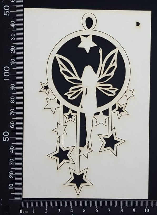 Fairy Dreamcatcher - D - White Chipboard