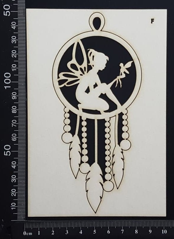 Fairy Dreamcatcher - F - White Chipboard