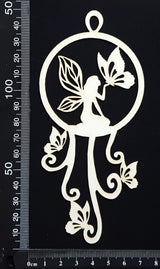 Fairy Dreamcatcher - G - White Chipboard