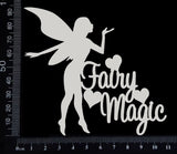 Fairy Title - Fairy Magic - White Chipboard