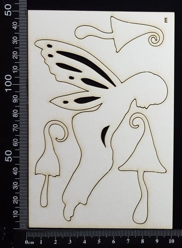 Fairy Set - AE - White Chipboard