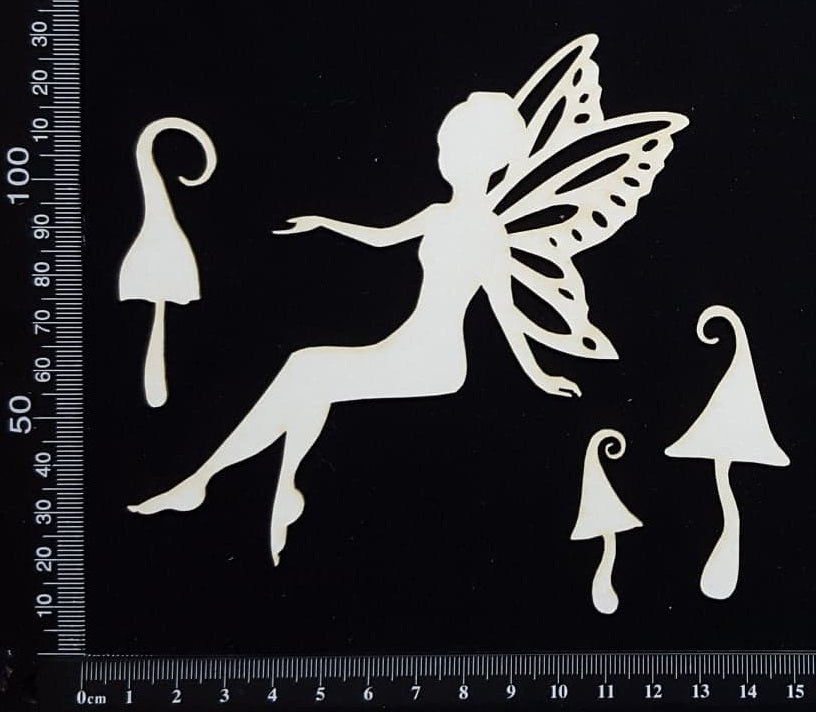 Fairy Set - AJ - White Chipboard