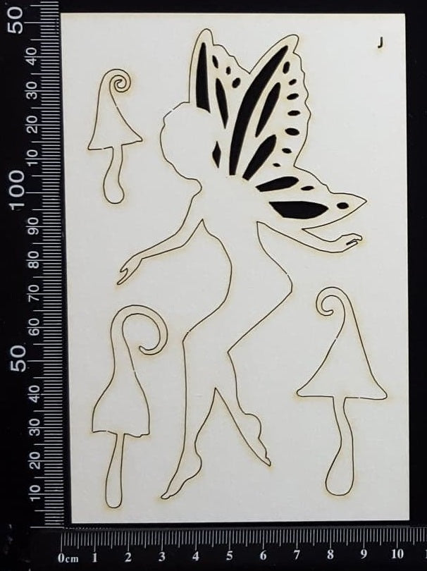 Fairy Set - AJ - White Chipboard