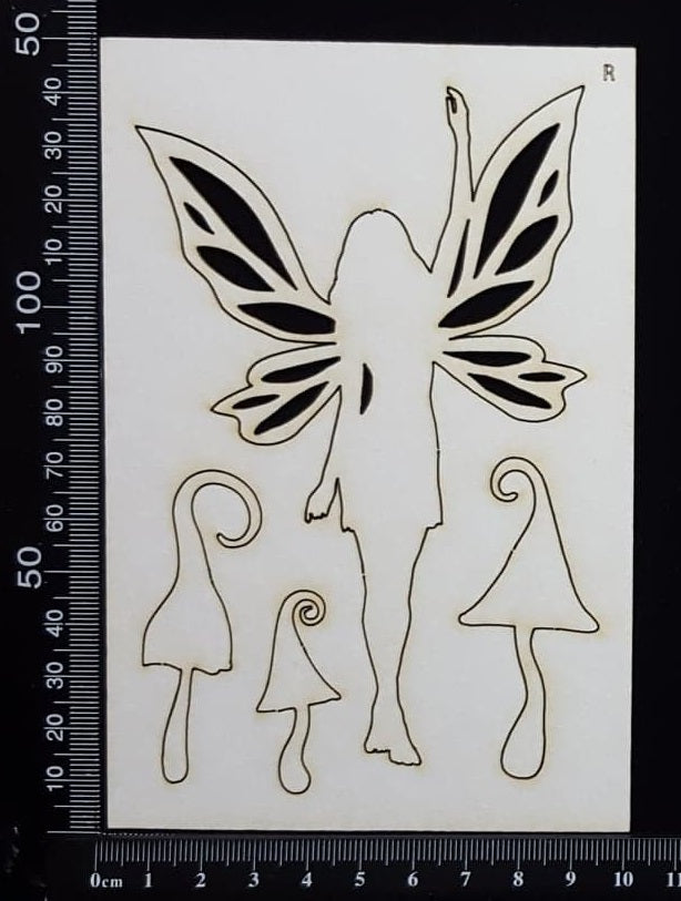 Fairy Set - AR - White Chipboard