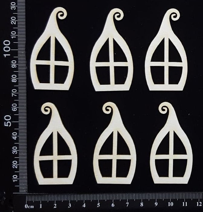 Fairy Windows Set - A - White Chipboard
