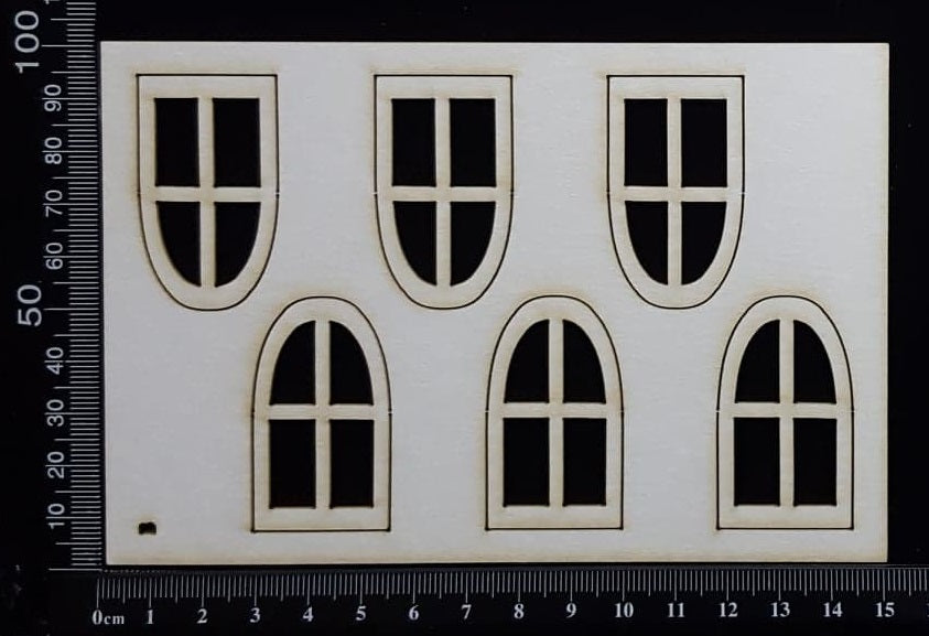 Fairy Windows Set - B - White Chipboard