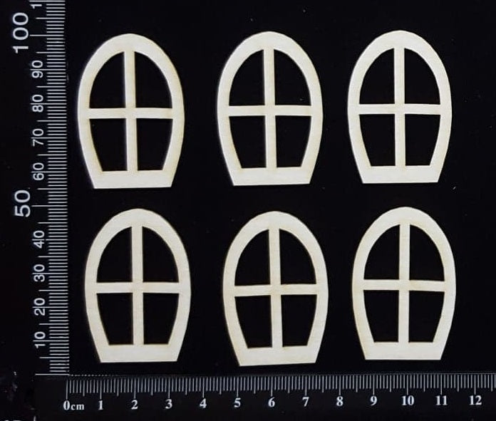 Fairy Windows Set - D - White Chipboard