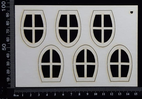 Fairy Windows Set - D - White Chipboard