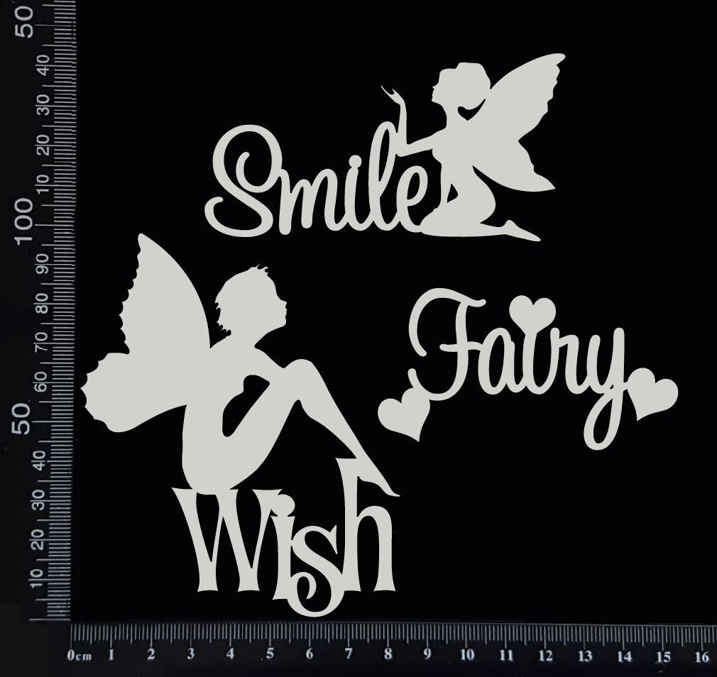 Fairy Word Set - A - White Chipboard