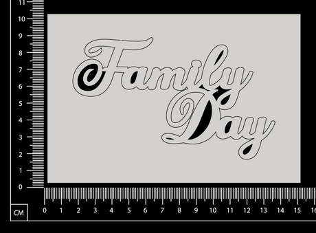 Family Day A - White Chipboard