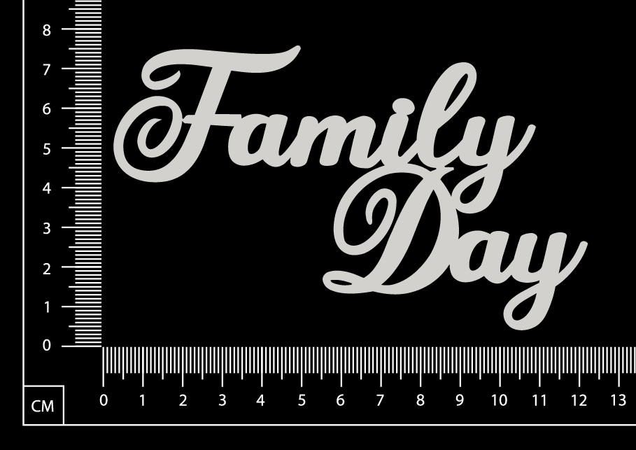 Family Day A - White Chipboard