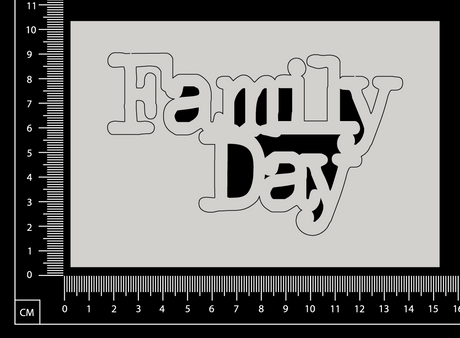 Family Day B - White Chipboard