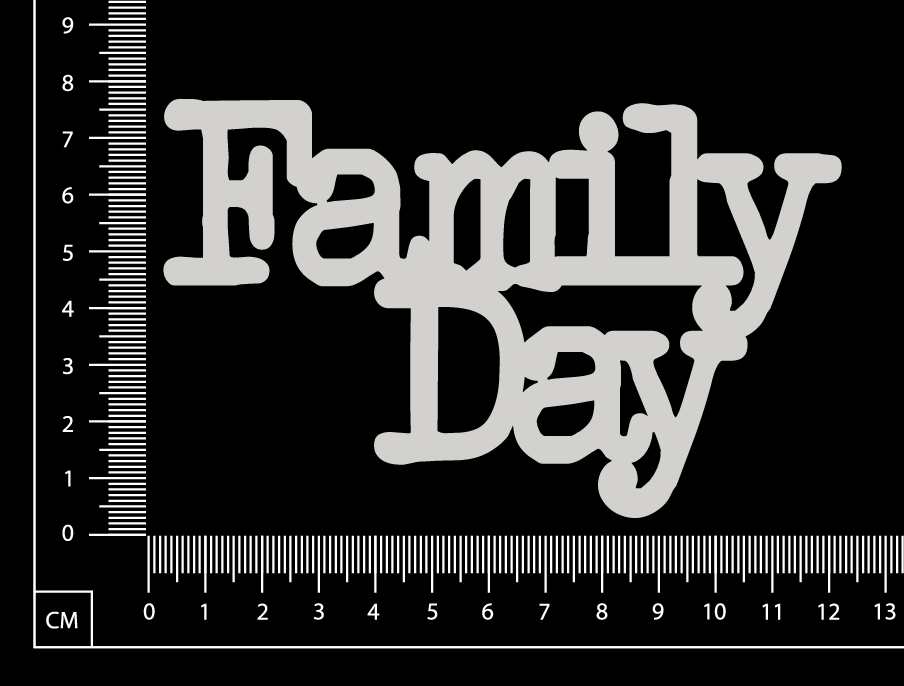 Family Day B - White Chipboard