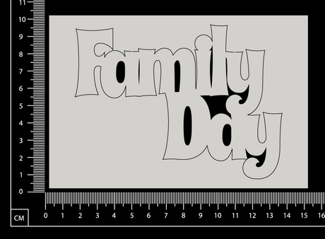 Family Day C - White Chipboard