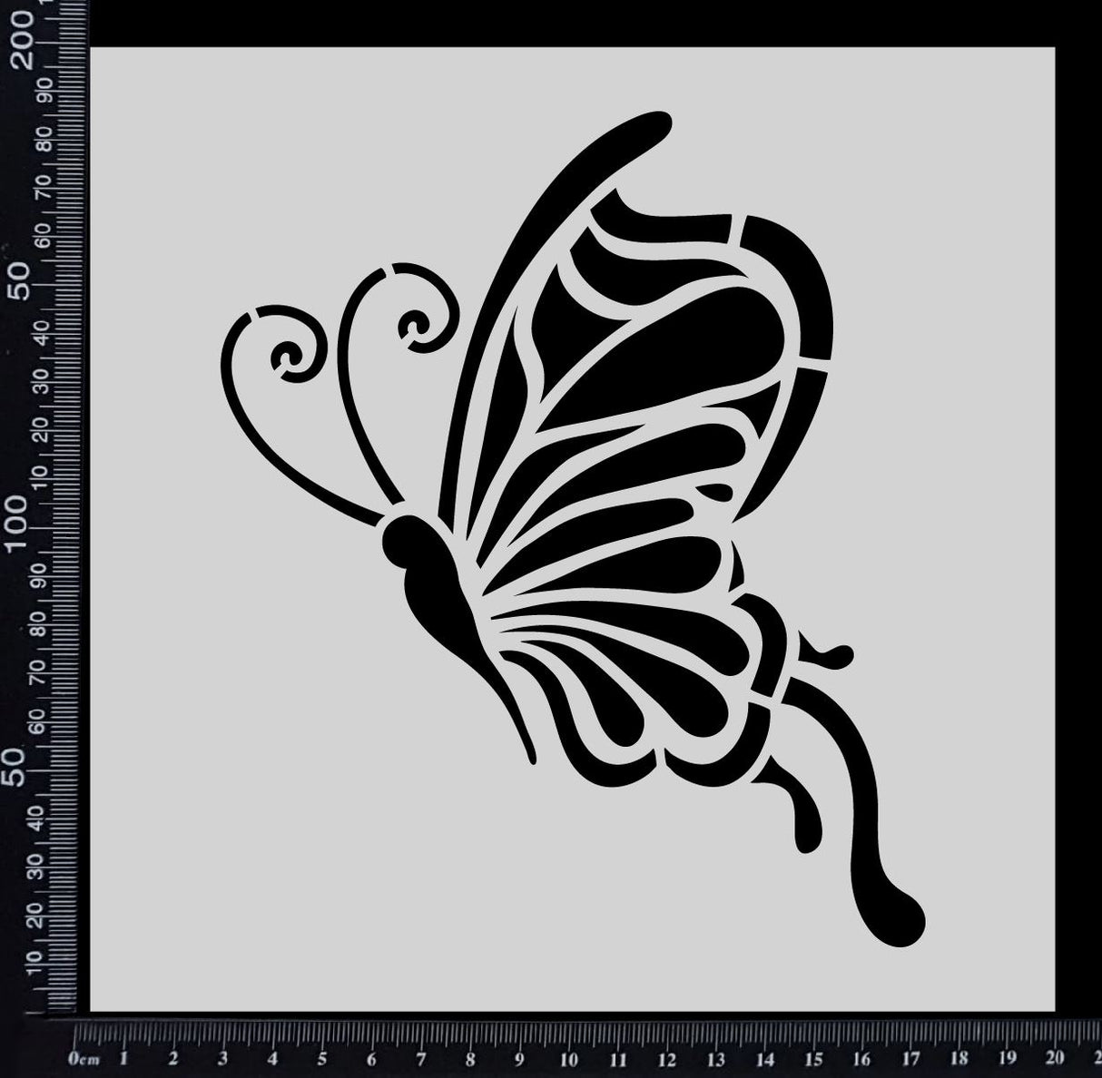 Fantasy Butterfly - Stencil - 200mm x 200mm