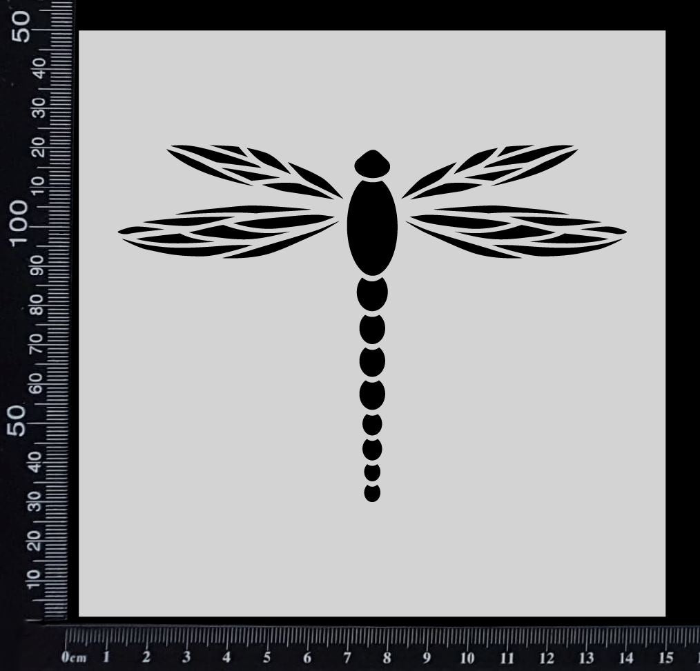 Fantasy Dragonfly - Stencil - 150mm x 150mm