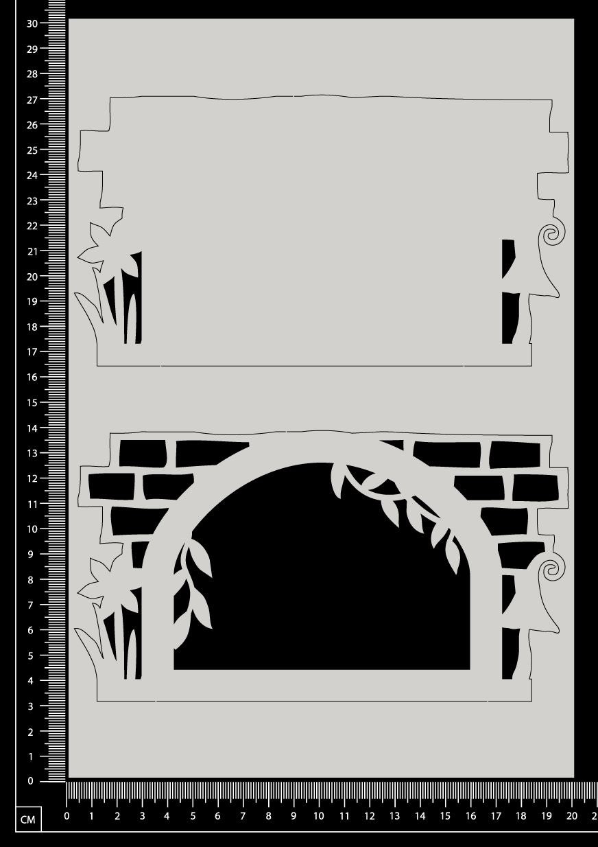 Fantasy Portal - AC - Large - Layering Set - White Chipboard