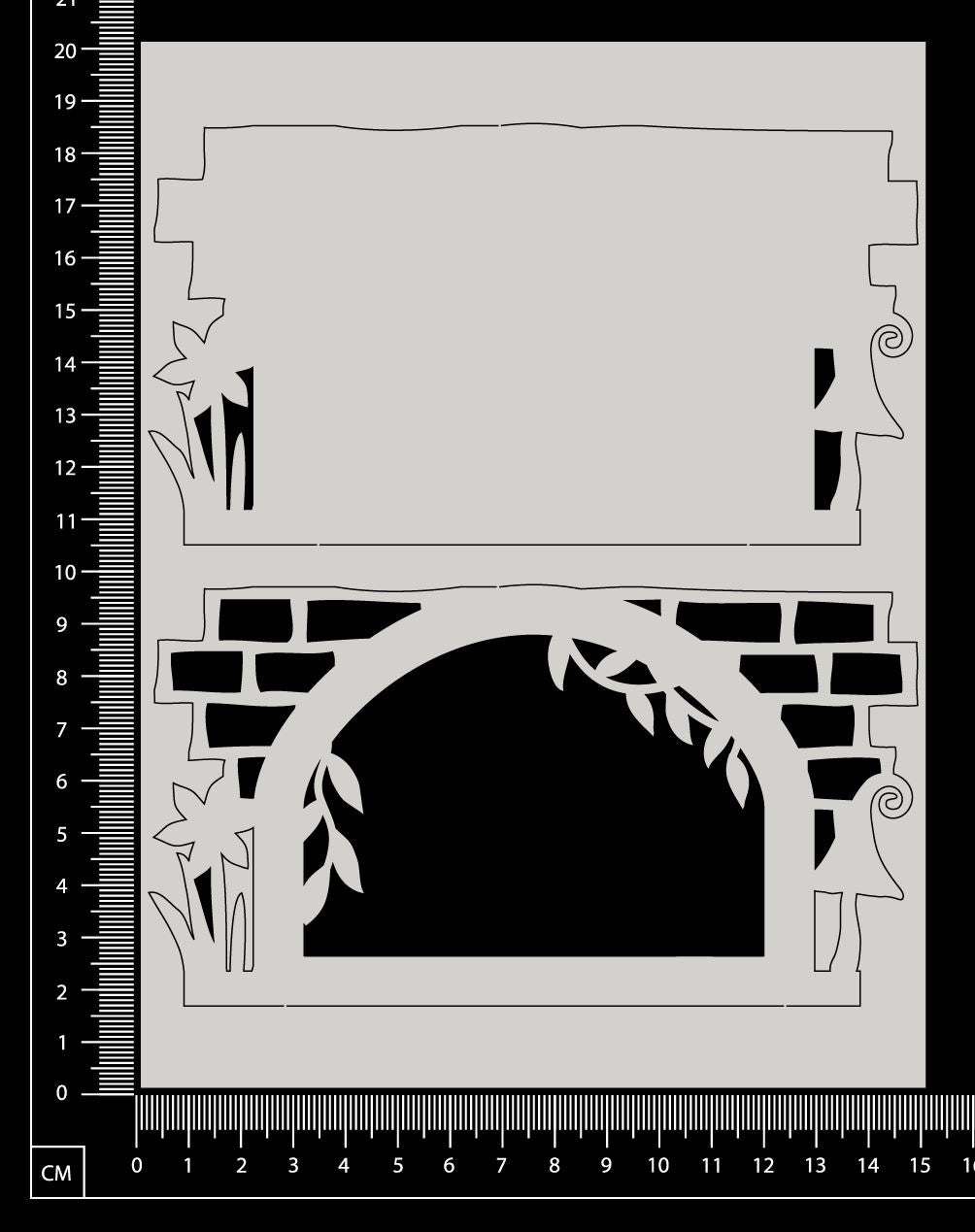 Fantasy Portal - AD - Small - Layering Set - White Chipboard