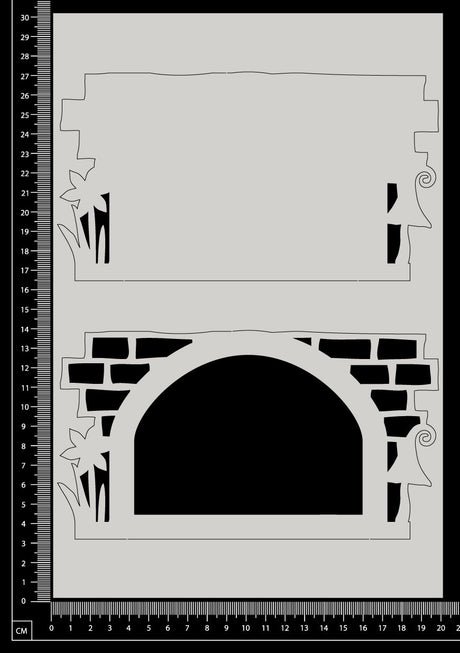 Fantasy Portal - BC - Large - Layering Set - White Chipboard