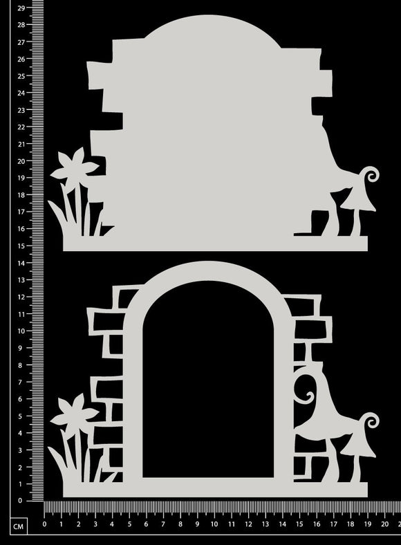 Fantasy Portal - CC - Large - Layering Set - White Chipboard