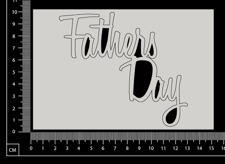 Fathers Day - D - White Chipboard