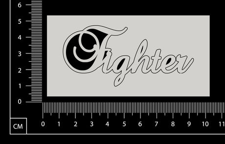 Elegant Word - Fighter - White Chipboard