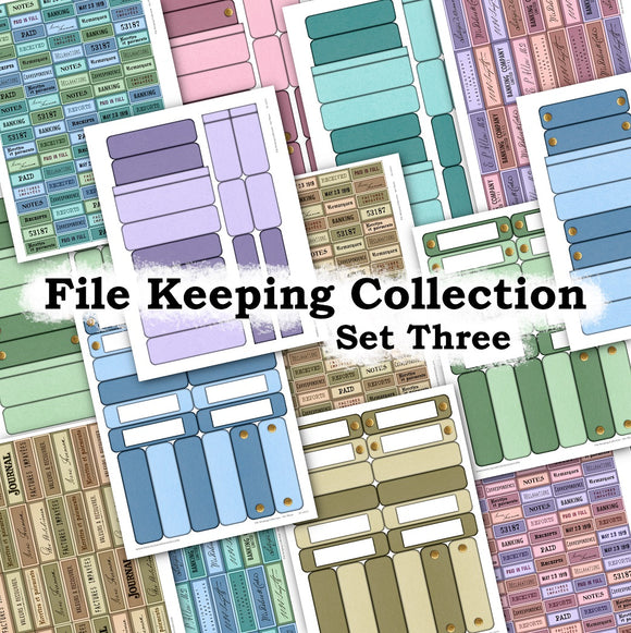 File Keeping Collection - Set Three - DI-10231 - Digital Download