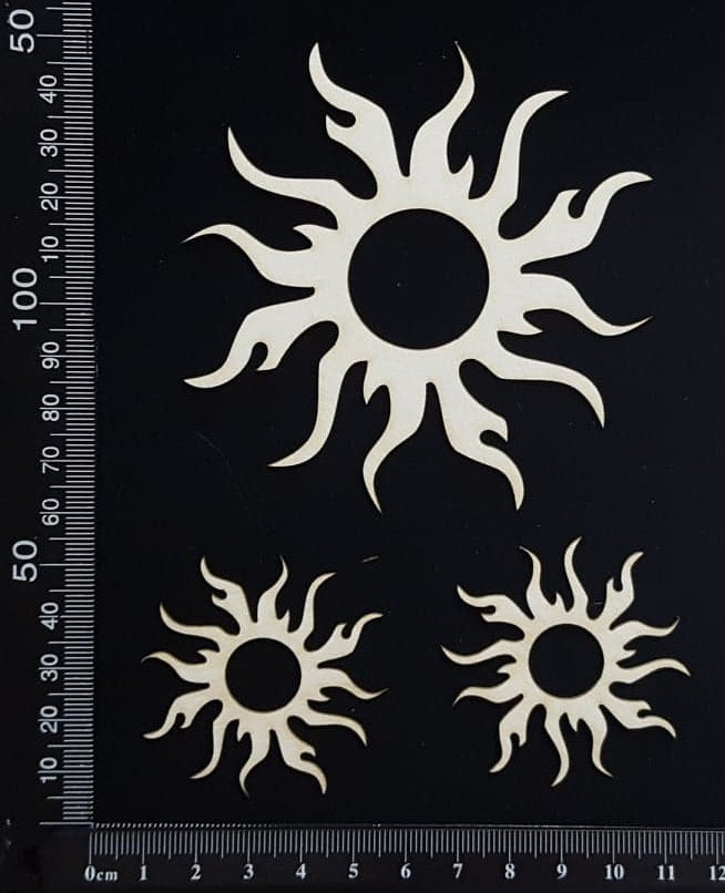 Fire Sun Set - A - White Chipboard